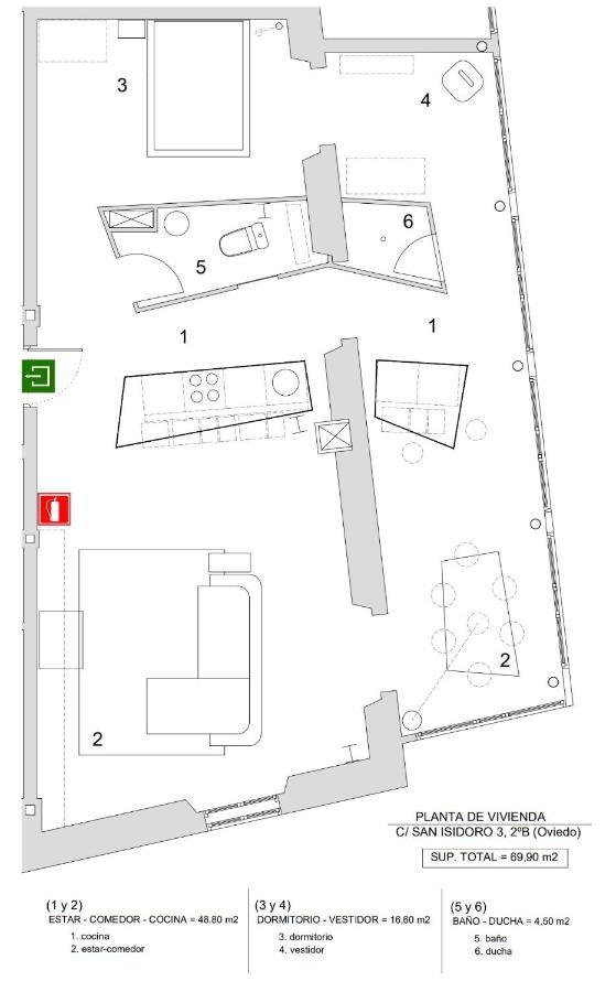Ferienwohnung Loft-Atelier En Oviédo Exterior foto